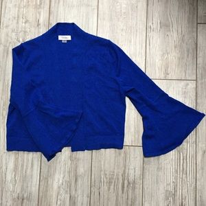 Calvin Klein flare half sleeve cardigan ruffle